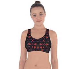 Pumkins And Roses From The Fantasy Garden Cross String Back Sports Bra by pepitasart