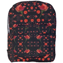 Pumkins And Roses From The Fantasy Garden Full Print Backpack by pepitasart