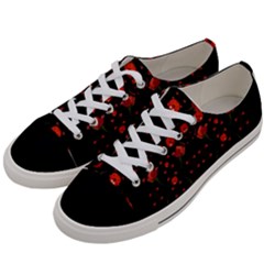 Pumkins And Roses From The Fantasy Garden Women s Low Top Canvas Sneakers