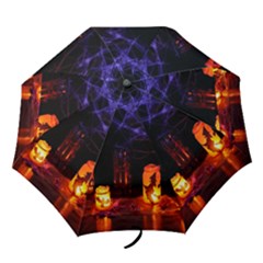 Awaiting Halloween Night Folding Umbrellas by gothicandhalloweenstore