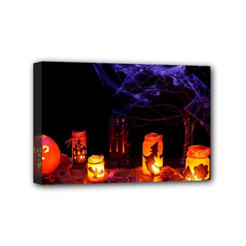 Awaiting Halloween Night Mini Canvas 6  X 4  by gothicandhalloweenstore