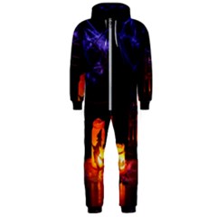 Awaiting Halloween Night Hooded Jumpsuit (men) 