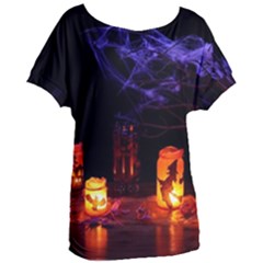 Awaiting Halloween Night Women s Oversized Tee by gothicandhalloweenstore