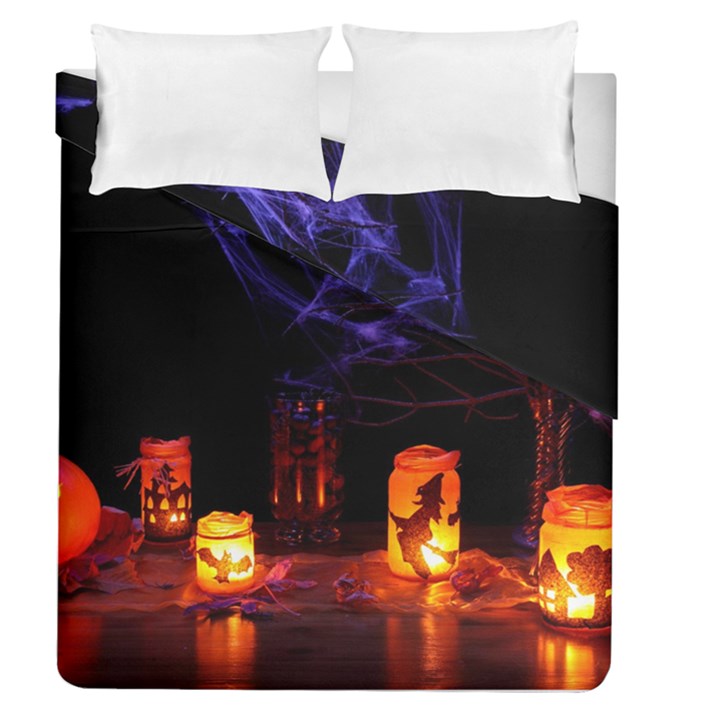 Awaiting Halloween Night Duvet Cover Double Side (Queen Size)