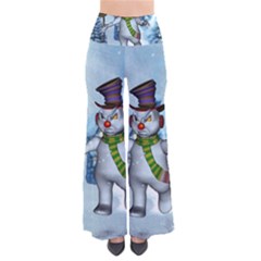 Funny Grimly Snowman In A Winter Landscape Pants by FantasyWorld7