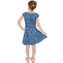 art nouveau teal Kids  Short Sleeve Dress View2