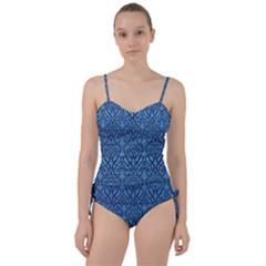 Art Nouveau Teal Sweetheart Tankini Set