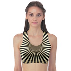 Art Deco Goldblack Sports Bra by NouveauDesign