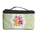 green shabby chic Cosmetic Storage Case View1