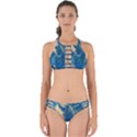 ocean blue gold marble Perfectly Cut Out Bikini Set View1