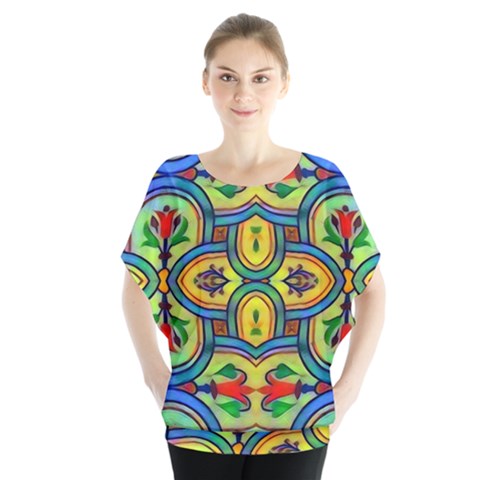 L ooera In Lyrical Abstraction Blouse by DeneWestUK