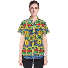 L ooera In Lyrical Abstraction Women s Short Sleeve Shirt