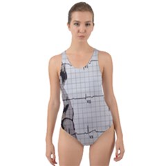 Dali s Heart Beat Cut-out Back One Piece Swimsuit