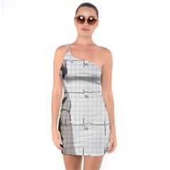 Dali s Heart Beat One Soulder Bodycon Dress