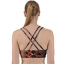 Awesome Horse  With Skull In Red Colors Back Weave Sports Bra View2