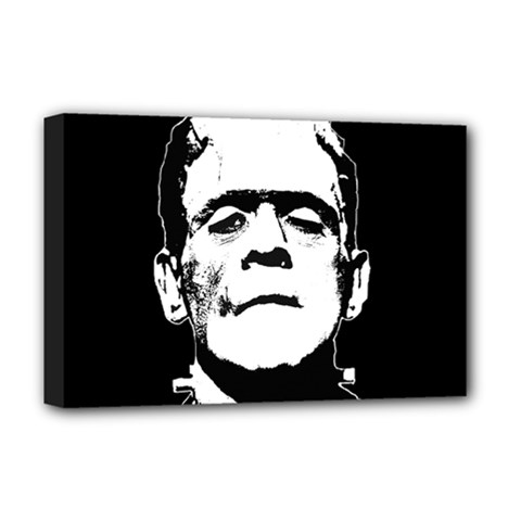 Frankenstein s Monster Halloween Deluxe Canvas 18  X 12   by Valentinaart