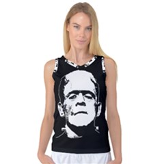 Frankenstein s Monster Halloween Women s Basketball Tank Top by Valentinaart