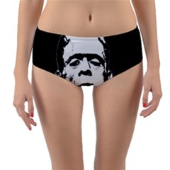 Frankenstein s Monster Halloween Reversible Mid-waist Bikini Bottoms