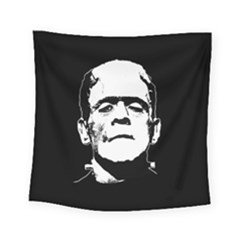 Frankenstein s Monster Halloween Square Tapestry (small) by Valentinaart