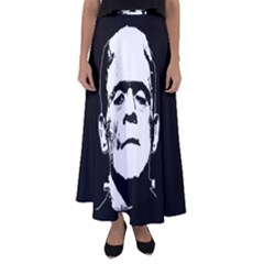 Frankenstein s Monster Halloween Flared Maxi Skirt by Valentinaart