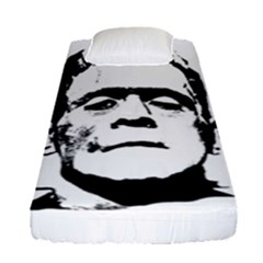 Frankenstein s Monster Halloween Fitted Sheet (single Size) by Valentinaart