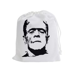 Frankenstein s Monster Halloween Drawstring Pouches (extra Large) by Valentinaart