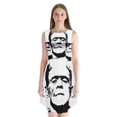 Frankenstein s Monster Halloween Sleeveless Chiffon Dress   by Valentinaart