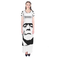 Frankenstein s Monster Halloween Short Sleeve Maxi Dress by Valentinaart