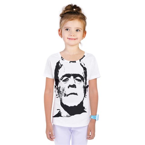 Frankenstein s Monster Halloween Kids  One Piece Tee by Valentinaart