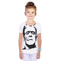 Frankenstein s Monster Halloween Kids  One Piece Tee