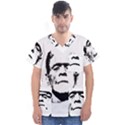 Frankenstein s monster Halloween Men s V-Neck Scrub Top View1