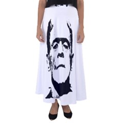 Frankenstein s Monster Halloween Flared Maxi Skirt by Valentinaart