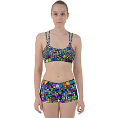 Colorful Squares Pattern                       Perfect Fit Gym Set