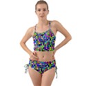 Colorful squares pattern                              Mini Tank Bikini Set View1