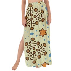 Stars And Other Shapes Pattern                             Maxi Chiffon Tie-up Sarong