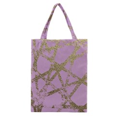 Modern,abstract,hand Painted, Gold Lines, Pink,decorative,contemporary,pattern,elegant,beautiful Classic Tote Bag by NouveauDesign