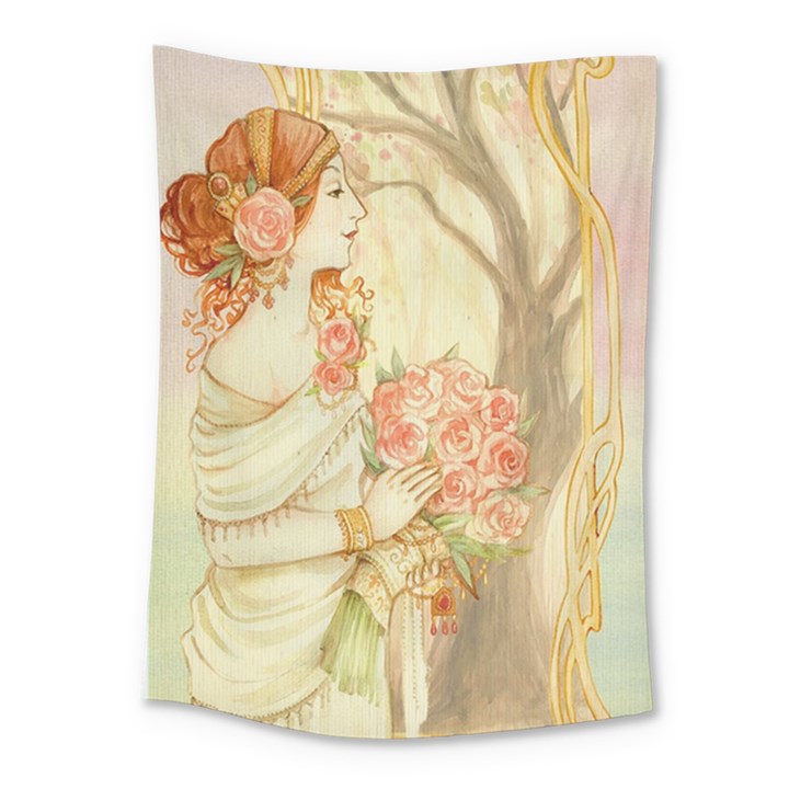 Beautiful Art Nouveau lady Medium Tapestry