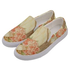 Beautiful Art Nouveau Lady Men s Canvas Slip Ons by NouveauDesign