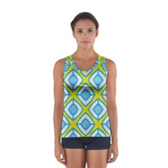 Blue Rhombus Pattern                                Women s Sport Tank Top by LalyLauraFLM