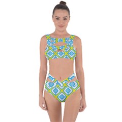 Blue Rhombus Pattern                                Bandaged Up Bikini Set