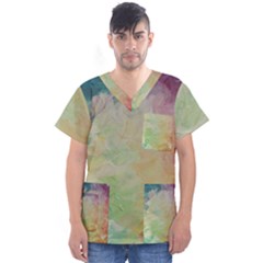 Painted Canvas                                  Men s V-neck Scrub Top