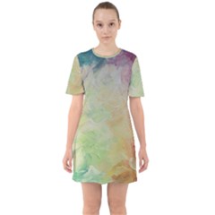 Painted Canvas                                    Sixties Short Sleeve Mini Dress