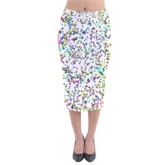 Paint On A White Background                                    Velvet Pencil Skirt