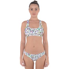 Paint On A White Background                                 Cross Back Hipster Bikini Set