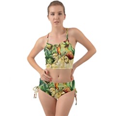 Wonderful Flowers With Butterflies, Colorful Design Mini Tank Bikini Set by FantasyWorld7