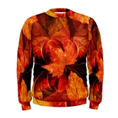 Ablaze With Beautiful Fractal Fall Colors Men s Sweatshirt by jayaprime