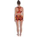 Ablaze With Beautiful Fractal Fall Colors Racerback Boyleg Bikini Set View2