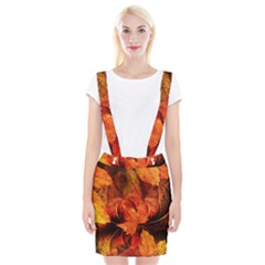 Ablaze With Beautiful Fractal Fall Colors Braces Suspender Skirt by jayaprime