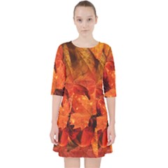 Ablaze With Beautiful Fractal Fall Colors Pocket Dress by jayaprime