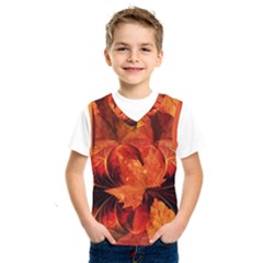 Ablaze With Beautiful Fractal Fall Colors Kids  Sportswear by jayaprime